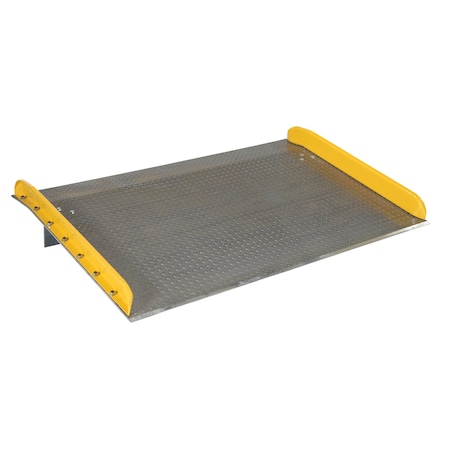 Vestil 72" x 48" Aluminum Truck Dockboards with Steel Safety Curb, 15,000 lb Capacity TAS-15-7248